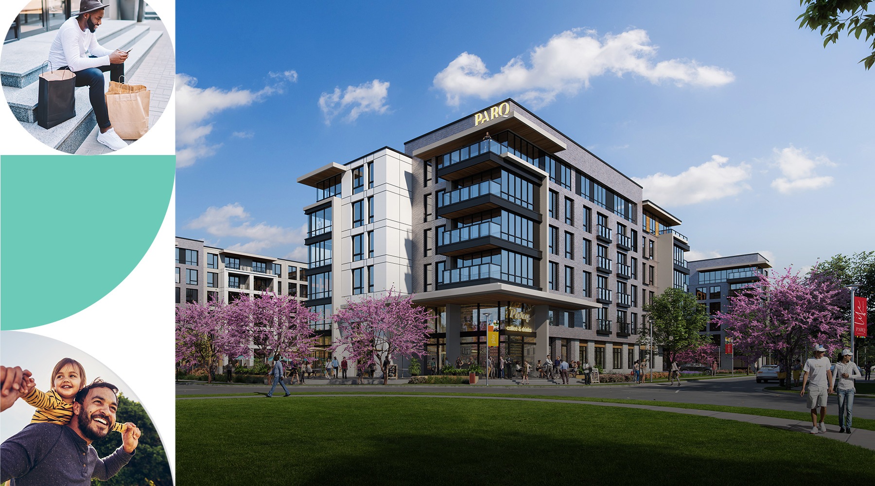 Exterior view of 500 PARQ apartments in Parsippany, NJ.